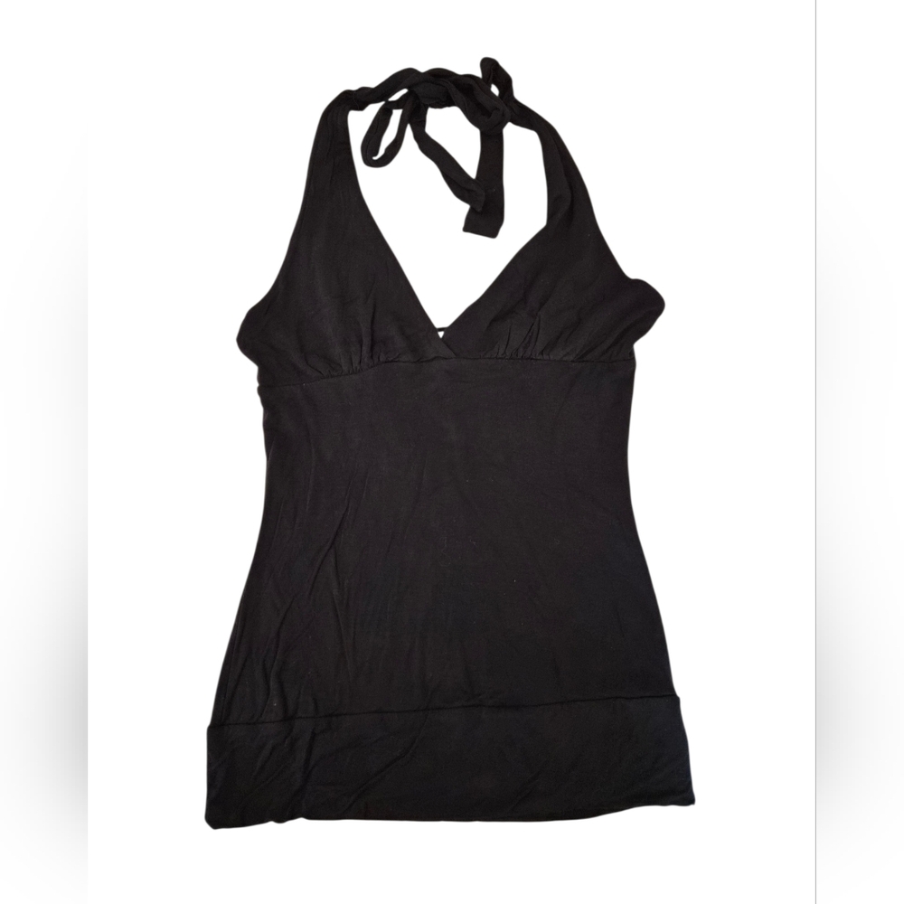 American Rag Black Halter V-Neck Camisole Top